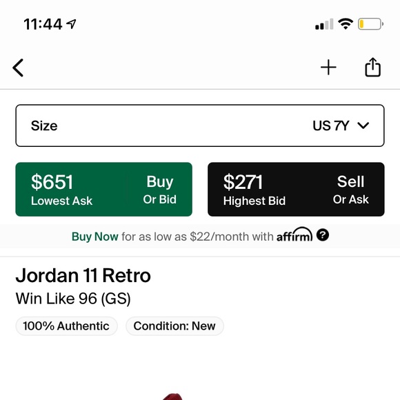 Jordan 11 retro “win like 96”